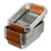 Turnpike BBQ Aluminum Tray 21.5 x 15.5 x 3.5 cm (10 pcs/package)